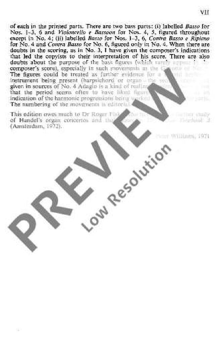 Organ concerto No. 11 G minor op. 7/5 HWV 310 韓德爾 管風琴協奏曲 小調 總譜 歐伊倫堡版 | 小雅音樂 Hsiaoya Music