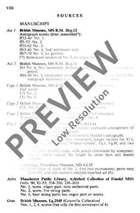 Organ concerto No. 11 G minor op. 7/5 HWV 310 韓德爾 管風琴協奏曲 小調 總譜 歐伊倫堡版 | 小雅音樂 Hsiaoya Music