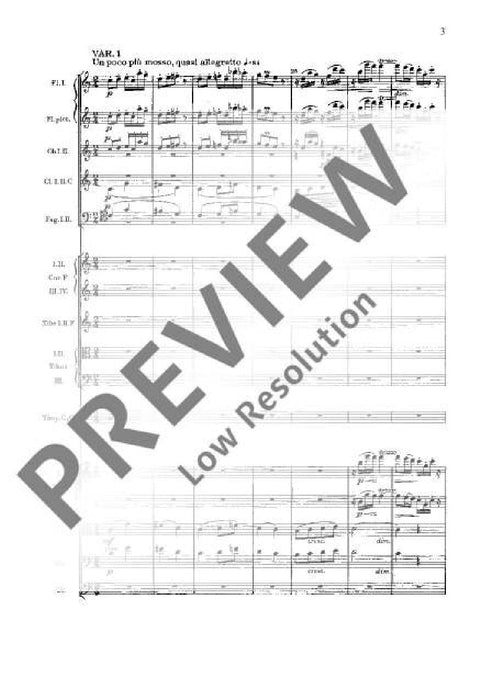 Symphonic Variations op. 78 B 70 德弗札克 變奏曲 總譜 歐伊倫堡版 | 小雅音樂 Hsiaoya Music