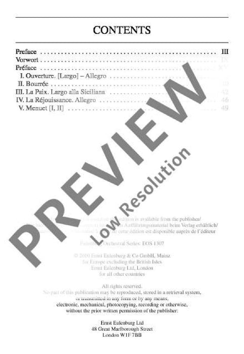 The Music for the Royal Fireworks HWV 351 韓德爾 皇家煙火 總譜 歐伊倫堡版 | 小雅音樂 Hsiaoya Music