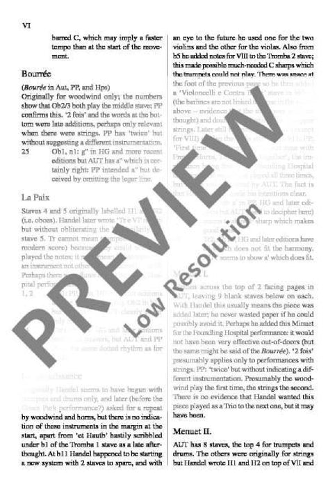 The Music for the Royal Fireworks HWV 351 韓德爾 皇家煙火 總譜 歐伊倫堡版 | 小雅音樂 Hsiaoya Music