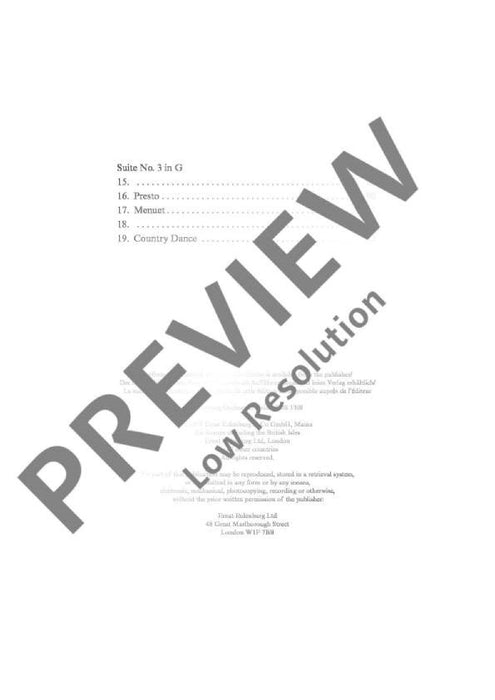 Water Music 韓德爾 水上音樂 總譜 歐伊倫堡版 | 小雅音樂 Hsiaoya Music