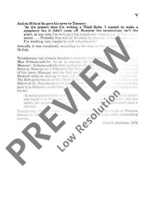 Suite No. 3 G major op. 55 CW 30 柴科夫斯基．彼得 組曲 大調 總譜 歐伊倫堡版 | 小雅音樂 Hsiaoya Music