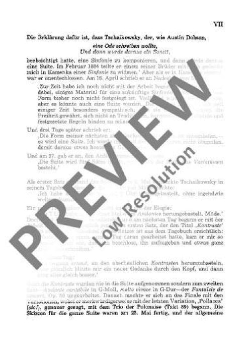 Suite No. 3 G major op. 55 CW 30 柴科夫斯基．彼得 組曲 大調 總譜 歐伊倫堡版 | 小雅音樂 Hsiaoya Music