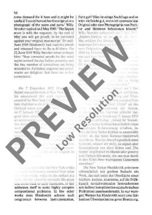 Septet 辛德密特 七重奏 總譜 歐伊倫堡版 | 小雅音樂 Hsiaoya Music