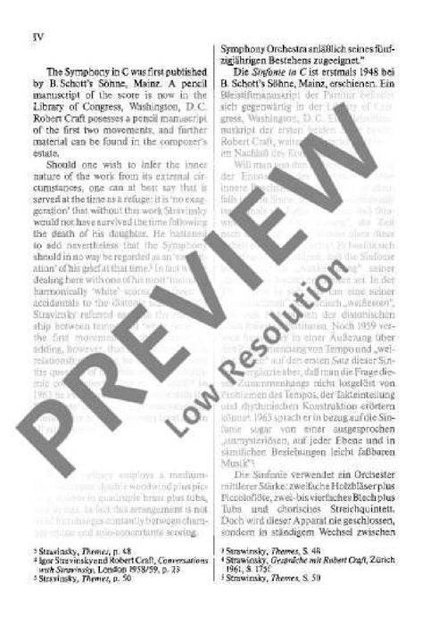 Symphony in C for orchestra 斯特拉溫斯基．伊果 交響曲 管弦樂團 總譜 歐伊倫堡版 | 小雅音樂 Hsiaoya Music