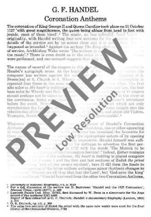 Zadok the Priest HWV 258 Coronation Anthem 韓德爾 頌歌 總譜 歐伊倫堡版 | 小雅音樂 Hsiaoya Music