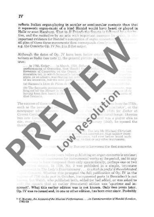 Organ concerto No. 1 G minor op. 4/1 HWV 289 韓德爾 管風琴協奏曲 小調 總譜 歐伊倫堡版 | 小雅音樂 Hsiaoya Music