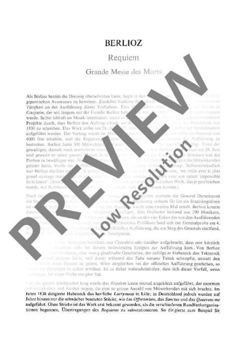 Requiem op. 5 Grande messe des morts 白遼士 安魂曲 總譜 歐伊倫堡版 | 小雅音樂 Hsiaoya Music