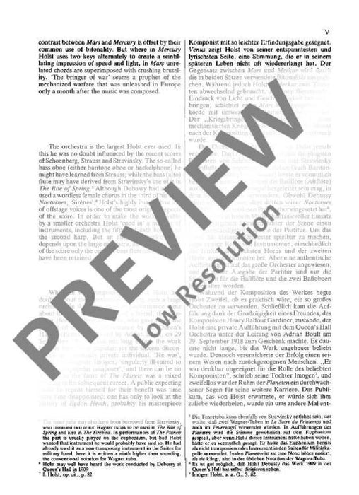 The Planets op. 32 Suite 霍爾斯特．古斯塔夫 行星 組曲 總譜 歐伊倫堡版 | 小雅音樂 Hsiaoya Music