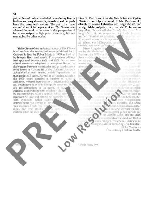 The Planets op. 32 Suite 霍爾斯特．古斯塔夫 行星 組曲 總譜 歐伊倫堡版 | 小雅音樂 Hsiaoya Music