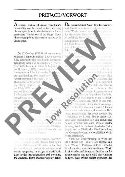 Symphony No. 4/2 Eb major 1878/80 Version Romantic 布魯克納 交響曲 大調 總譜 歐伊倫堡版 | 小雅音樂 Hsiaoya Music