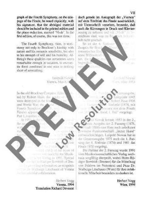 Symphony No. 4/2 Eb major 1878/80 Version Romantic 布魯克納 交響曲 大調 總譜 歐伊倫堡版 | 小雅音樂 Hsiaoya Music