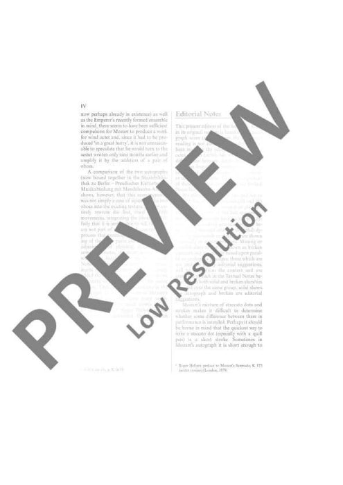 Serenade a 6 Eb major KV 375 莫札特 小夜曲 大調 總譜 歐伊倫堡版 | 小雅音樂 Hsiaoya Music