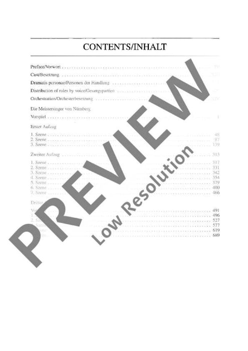 The Mastersingers of Nuremberg WWV 96 from the new Complete Edition 華格納．理查 紐倫堡的名歌手 總譜 歐伊倫堡版 | 小雅音樂 Hsiaoya Music