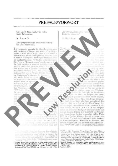 The Mastersingers of Nuremberg WWV 96 from the new Complete Edition 華格納．理查 紐倫堡的名歌手 總譜 歐伊倫堡版 | 小雅音樂 Hsiaoya Music