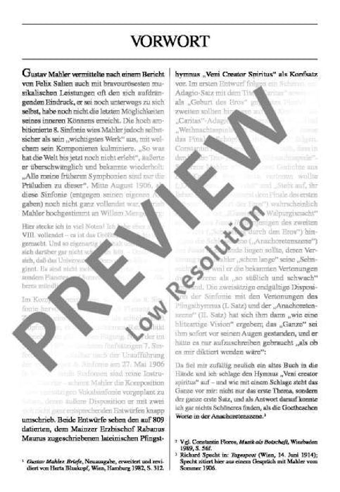 Symphony No. 8 E flat major 馬勒．古斯塔夫 交響曲 大調 總譜 歐伊倫堡版 | 小雅音樂 Hsiaoya Music