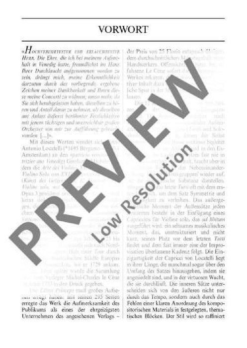 L'Arte del Violino op. 3 Vol. 2 Concertos Nos. 5-8 洛卡泰利 小提琴 協奏曲 總譜 歐伊倫堡版 | 小雅音樂 Hsiaoya Music