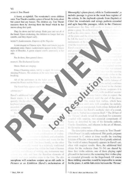 Ma Mère L'Oye Cinq Pièces Enfantines 拉威爾摩利斯 鵝媽媽組曲 總譜 歐伊倫堡版 | 小雅音樂 Hsiaoya Music