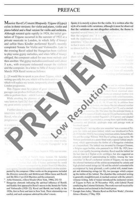 Tzigane Rapsodie de Concert 拉威爾摩利斯 吉普賽狂想曲音樂會 總譜 歐伊倫堡版 | 小雅音樂 Hsiaoya Music