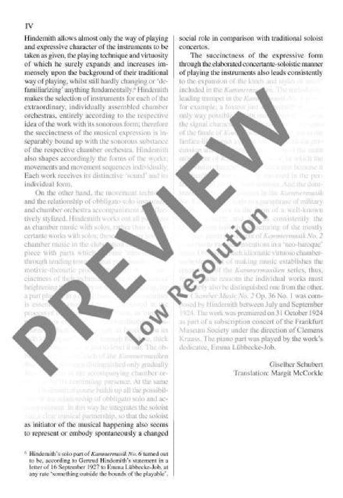 Chamber Music No. 2 op. 36/1 辛德密特 室內樂 總譜 歐伊倫堡版 | 小雅音樂 Hsiaoya Music