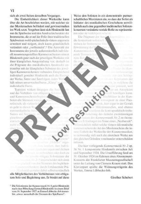 Chamber Music No. 2 op. 36/1 辛德密特 室內樂 總譜 歐伊倫堡版 | 小雅音樂 Hsiaoya Music