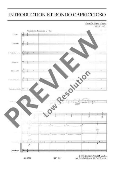 Introduction et Rondo capriccioso op. 28 聖桑斯 導奏迴旋曲隨想曲 總譜 歐伊倫堡版 | 小雅音樂 Hsiaoya Music