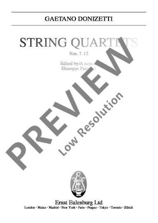 String Quartets No. 7-12 董尼才第 弦樂四重奏 總譜 歐伊倫堡版 | 小雅音樂 Hsiaoya Music