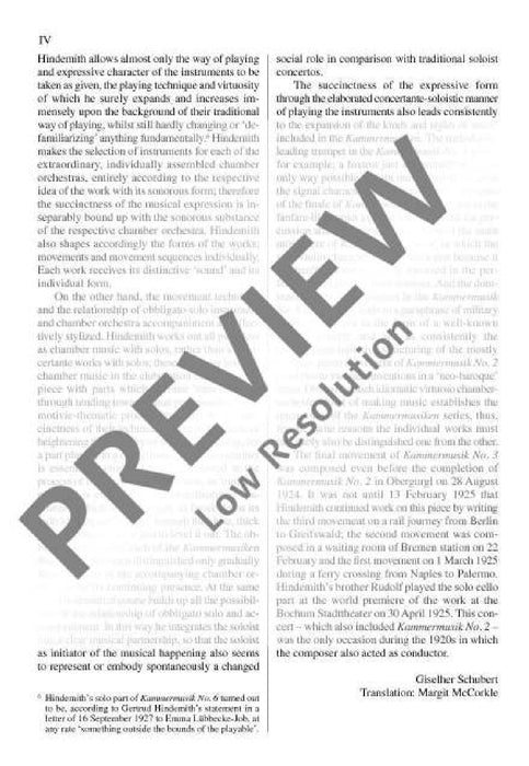 Chamber music No. 3 op. 36/2 für obligates Violoncello und 10 Solo-Instrumente 辛德密特 室內樂 大提琴 總譜 歐伊倫堡版 | 小雅音樂 Hsiaoya Music