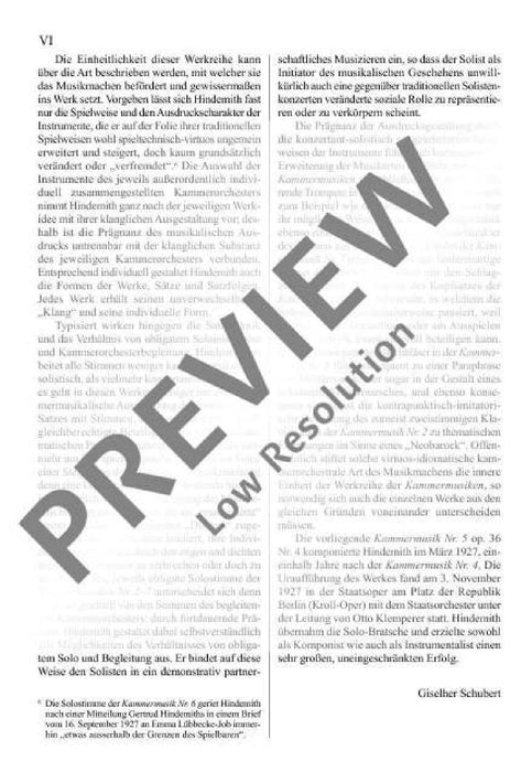 Chamber Music No. 5 op. 36/4 辛德密特 室內樂 總譜 歐伊倫堡版 | 小雅音樂 Hsiaoya Music