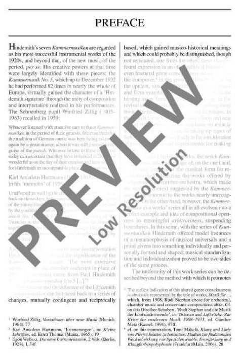 Chamber Music No. 6 op. 46/1 for viola d'amore and chamber orchestra 辛德密特 室內樂 中提琴 室內合奏團 總譜 歐伊倫堡版 | 小雅音樂 Hsiaoya Music