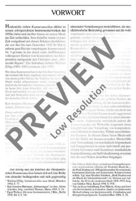 Chamber Music No. 6 op. 46/1 for viola d'amore and chamber orchestra 辛德密特 室內樂 中提琴 室內合奏團 總譜 歐伊倫堡版 | 小雅音樂 Hsiaoya Music