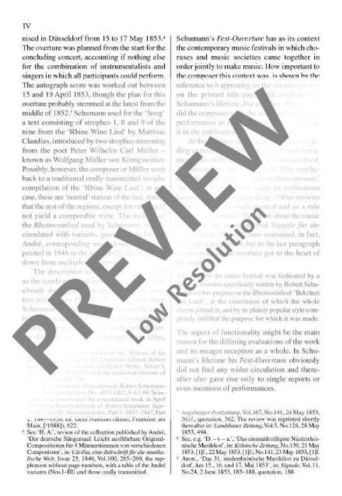 Festival Overture with Song on the Rhine Wine Lied op. 123 舒曼．羅伯特 序曲歌 歌曲 總譜 歐伊倫堡版 | 小雅音樂 Hsiaoya Music