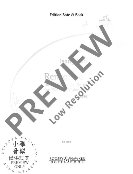 Rencontre 尹伊桑 混和三重奏 柏特-柏克版 | 小雅音樂 Hsiaoya Music