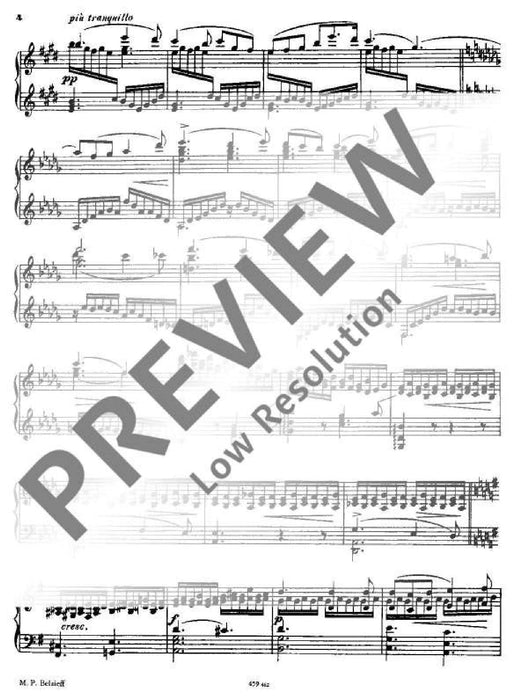 Night E major op. 31/3 Etude 葛拉祖諾夫 大調 練習曲 鋼琴獨奏 | 小雅音樂 Hsiaoya Music