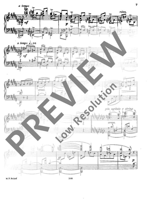 Sonata No 2 E minor op. 75 葛拉祖諾夫 奏鳴曲 小調 鋼琴獨奏 | 小雅音樂 Hsiaoya Music