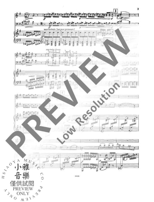 Piano Trio No. 2 G major op. 128 for violin, violoncello and piano 格列恰尼諾夫 鋼琴三重奏大調大提琴鋼琴 | 小雅音樂 Hsiaoya Music
