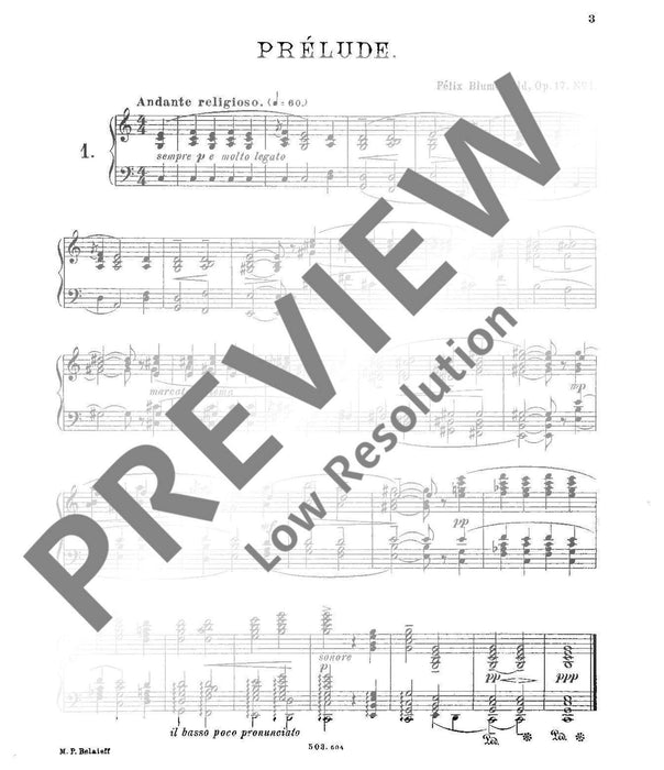 24 Preludes op. 17 Heft 1 Preludes 1-12 前奏曲 前奏曲 鋼琴獨奏 | 小雅音樂 Hsiaoya Music