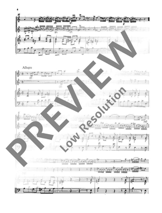 Trio sonata A minor 況茲 三重奏奏鳴曲小調 長笛 2把以上加鋼琴 | 小雅音樂 Hsiaoya Music