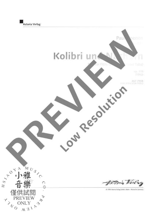 Kolibri und Nashorn op. 115 Duo 木管二重奏 | 小雅音樂 Hsiaoya Music