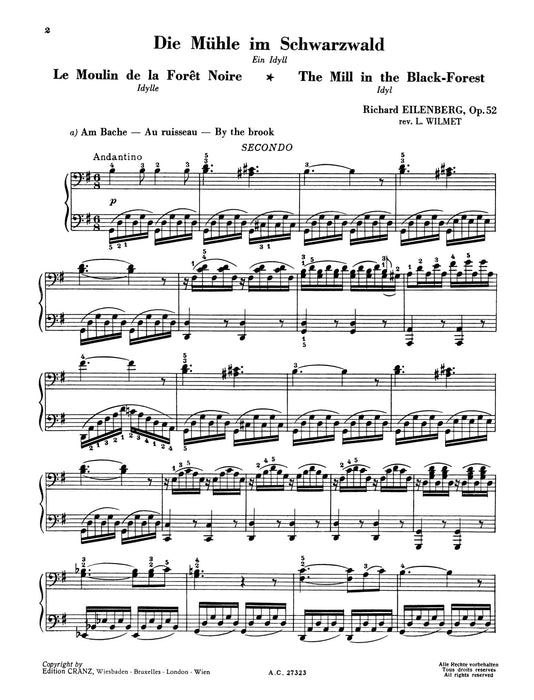 The Mill in the Black-Forest op. 52 An Idyl 艾連堡 4手聯彈(含以上) | 小雅音樂 Hsiaoya Music