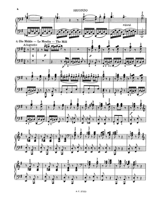 The Mill in the Black-Forest op. 52 An Idyl 艾連堡 4手聯彈(含以上) | 小雅音樂 Hsiaoya Music