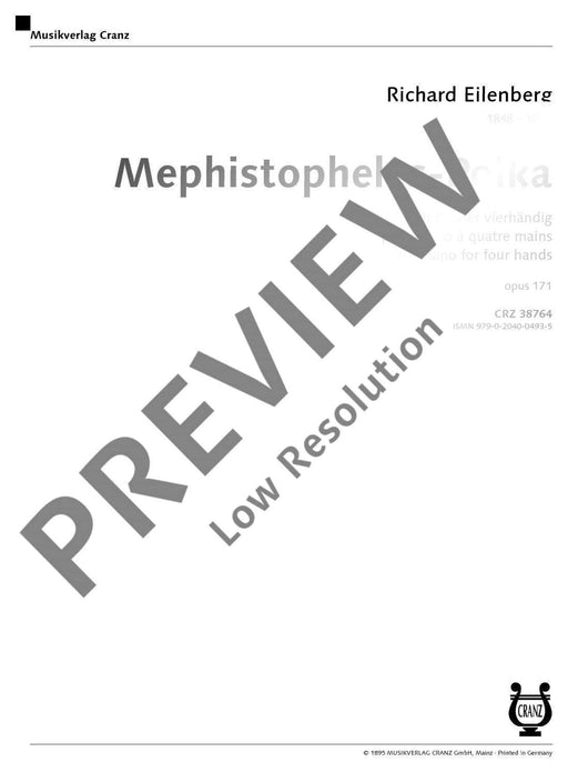 Mephistopheles-Polka op. 171 艾連堡 波卡舞曲 4手聯彈(含以上) | 小雅音樂 Hsiaoya Music