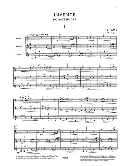 Inventions Home Music. Instructive character of higher level 創意曲 小提琴 3把以上 朔特版 | 小雅音樂 Hsiaoya Music
