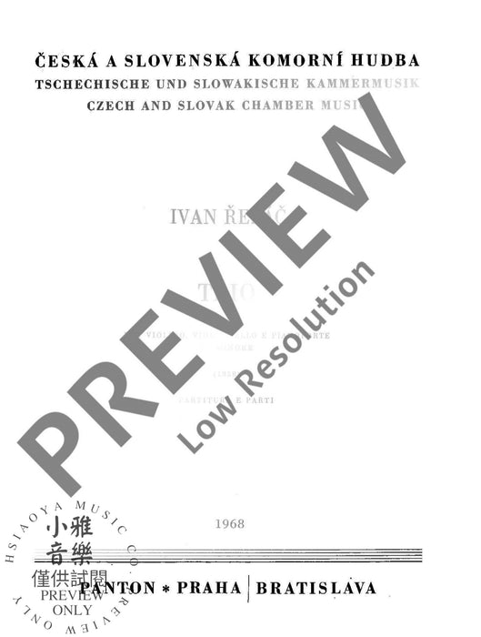 Trio 鋼琴三重奏 朔特版 | 小雅音樂 Hsiaoya Music