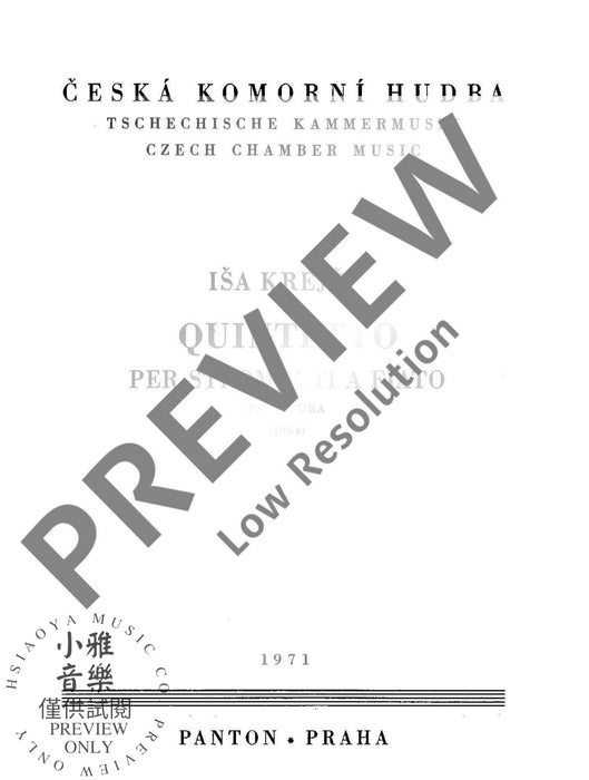 Wind Quintet per strumenti a fiato 木管五重奏 管樂五重奏 朔特版 | 小雅音樂 Hsiaoya Music