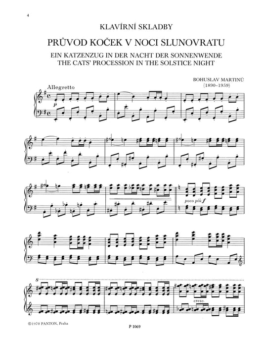 Piano Compositions H 122, H 250, H 242, H 362, H 140, H 141 馬悌努 鋼琴把位 鋼琴獨奏 朔特版 | 小雅音樂 Hsiaoya Music