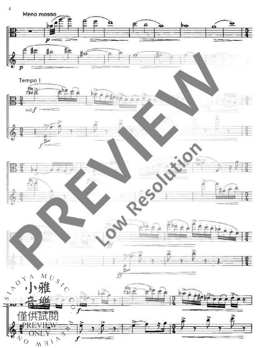 Suita for Viola and Bass Clarinet 混和二重奏 中提琴低音單簧管 朔特版 | 小雅音樂 Hsiaoya Music