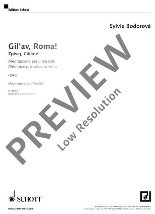 Gil’av, Roma! 玻朵洛娃 中提琴獨奏 朔特版 | 小雅音樂 Hsiaoya Music