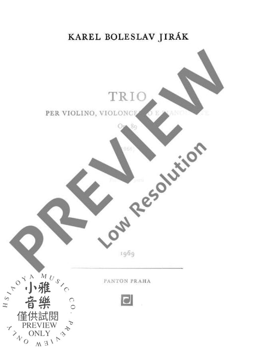 Trio op. 89 鋼琴三重奏 朔特版 | 小雅音樂 Hsiaoya Music